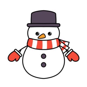 3d snowman drawing